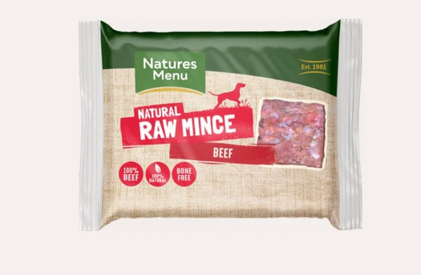 Natures Menu Just Beef Raw Mince 400g