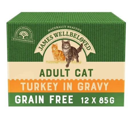 James Wellbeloved CAT POUCH TURKEY GRAIN FREE
