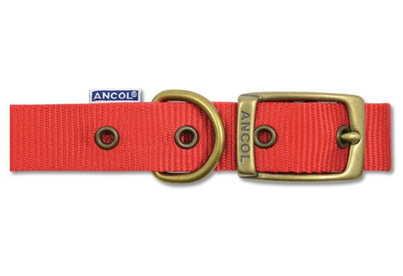 Ancol 14" Nylon Dog Collar Red 310120