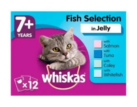 Whiskas Multipack 7+ Fish Jelly