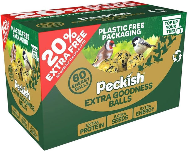 Peckish Extra Goodness Fat Balls 60 Box