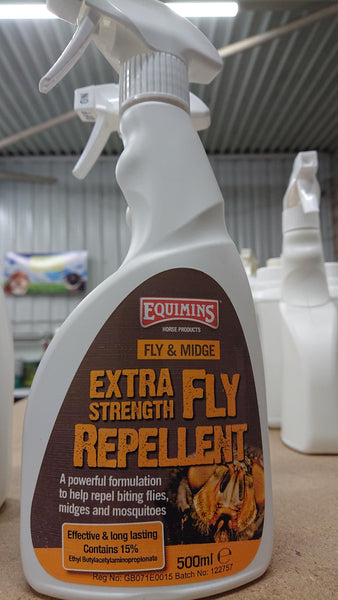 EQUIMINS FLY REPELLENT EXTRA STRENGTH 500ml