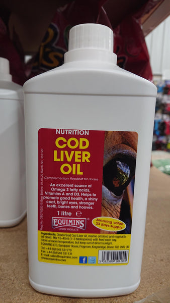 EQUIMINS COD LIVER OIL 1Litre 238083