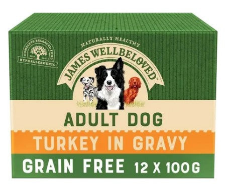 James Wellbeloved POUCH ADULT TURKEY GF