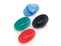 Rubber Curry Comb Black Large