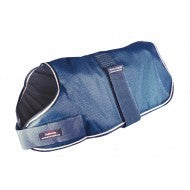 BREATHABLE DOG COAT 18" BLUE