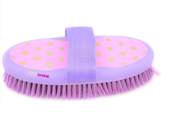 HYSHINE BODY BRUSH EASY GRIP PINK/LILAC