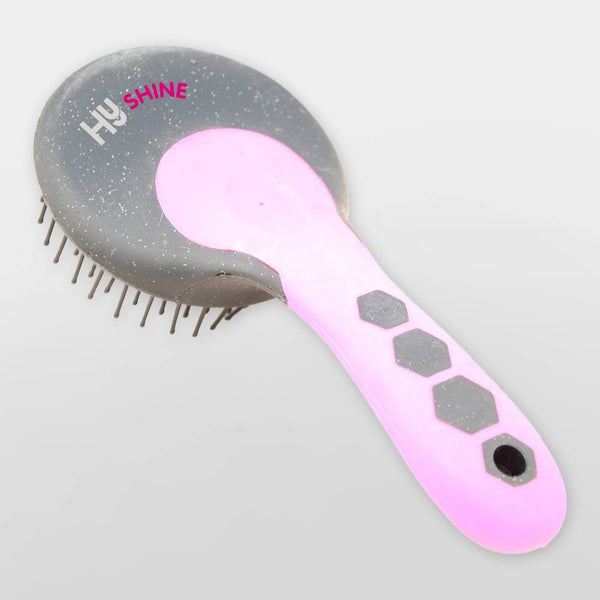 HYSHINE MANE/TAIL BRUSH GLITTER PINK/BLK
