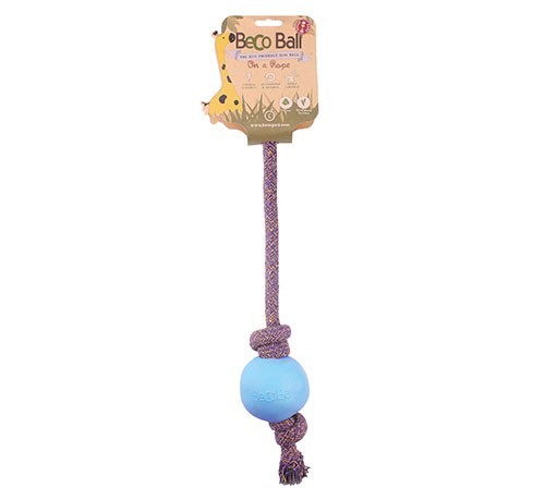 BECO BALL ON ROPE LARGE BLUE