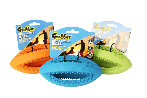 HAPPY PET GRUBBER MINI RUGBY BALL