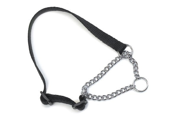 Ancol Half Choke Collar Black 20"-28" 15