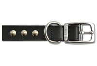 Ancol Black Leather Collar 20" 102410