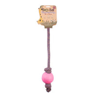 BECO BALL ON ROPE SMALL PINK