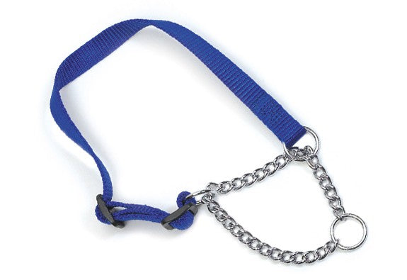 Ancol Half Choke Collar 10"-14" Blue